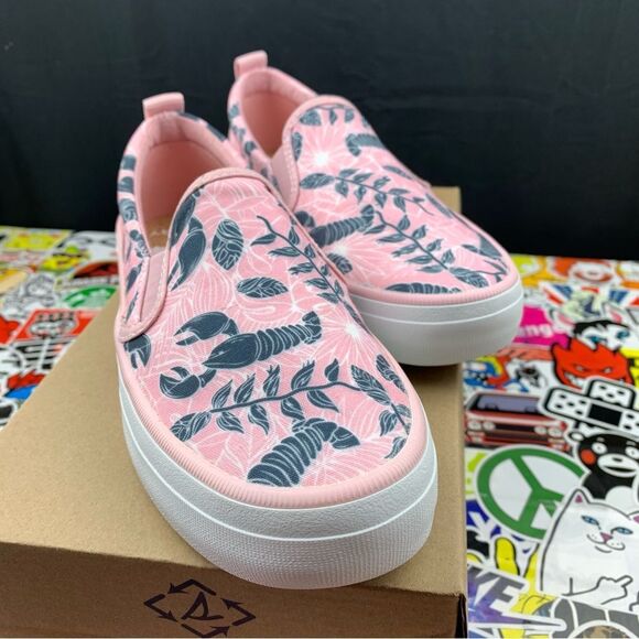 Sperry Crest Resort Pink Floral Slip Ons Women's Various Size - Picture 6 of 13